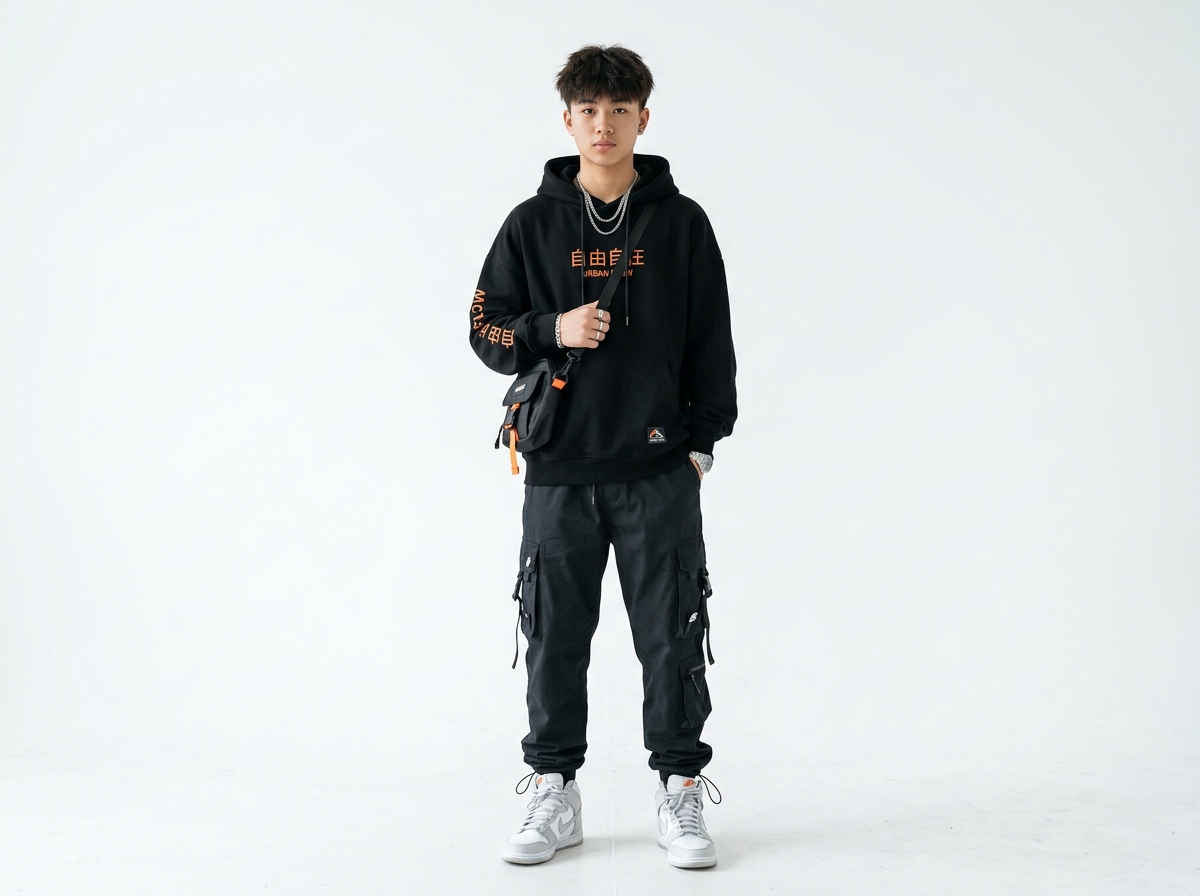 Teens modern Chinese streetwear